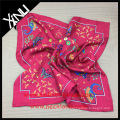 Chinese Accessories Supplier Pure Silk Twill Custom Printed Women's Scarves with Matching Silk Tie